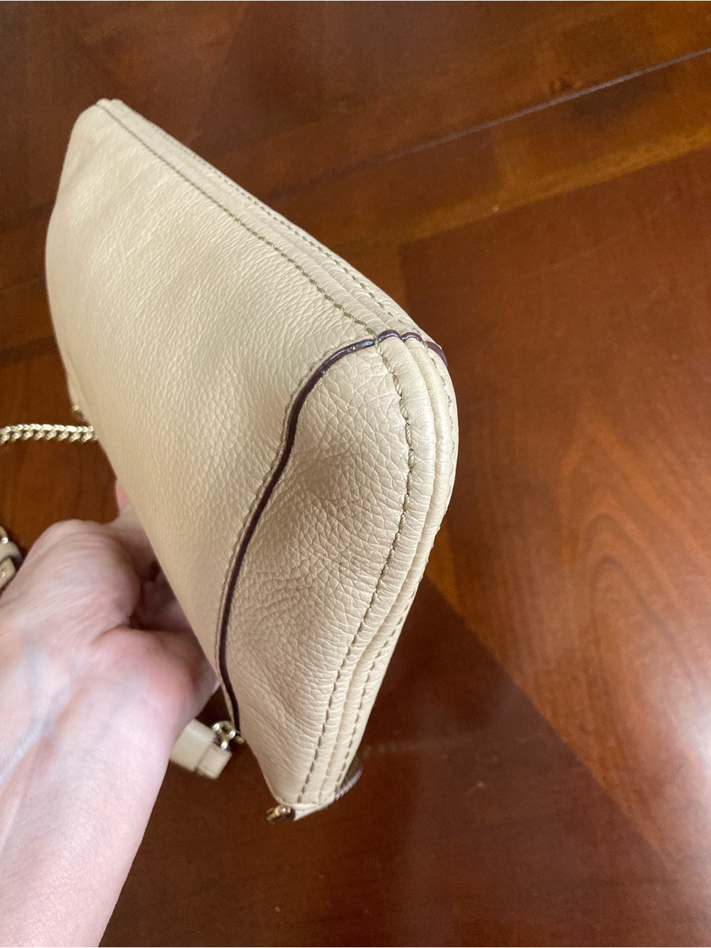 Kate Spade Berkshire Road Adela |Taupe Pebbled Leather Shoulder Bag - Picture 11 of 15